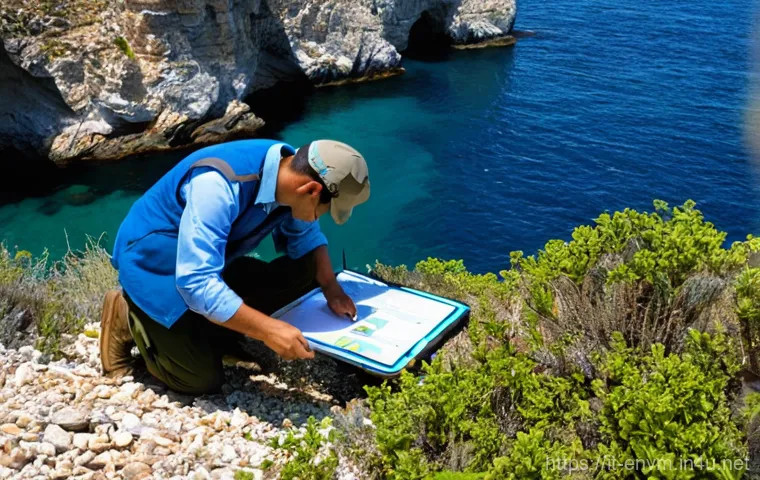 환경관리사 자격증으로 NGO 활동 참여 - **Prompt:** A diverse group of certified environmental professionals, including a woman in her late ...