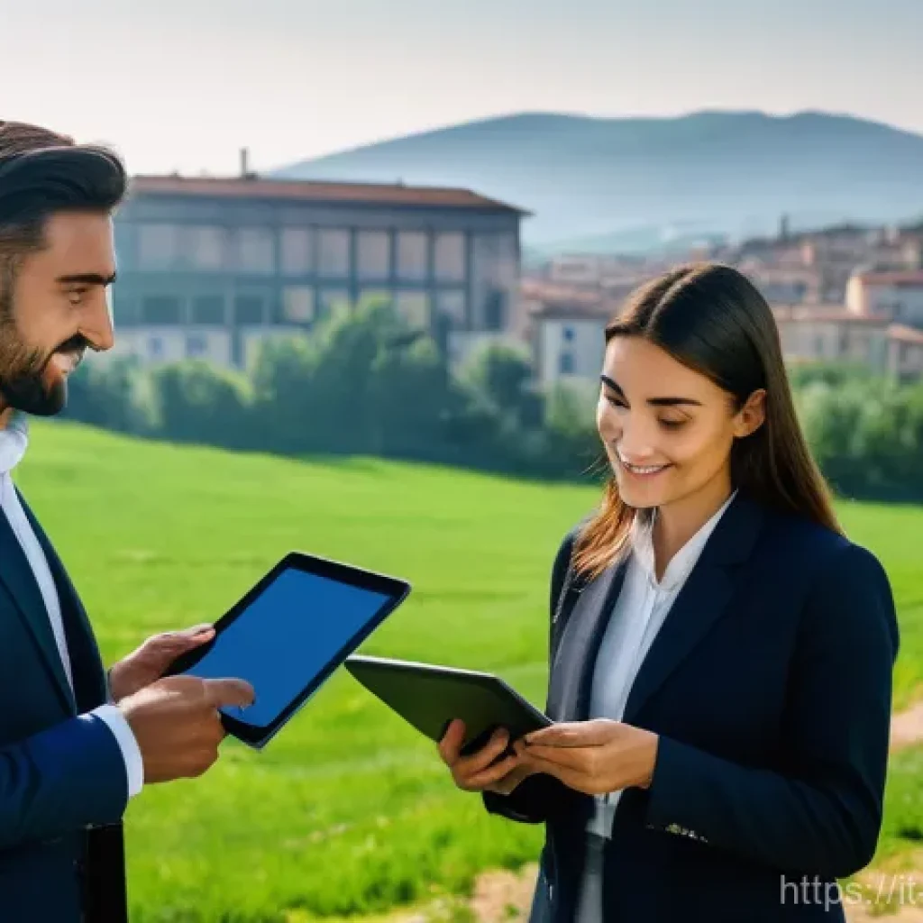 환경관리사 업무와 환경교육 - **Prompt:** A diverse team of dedicated Italian environmental managers (male and female, various age...