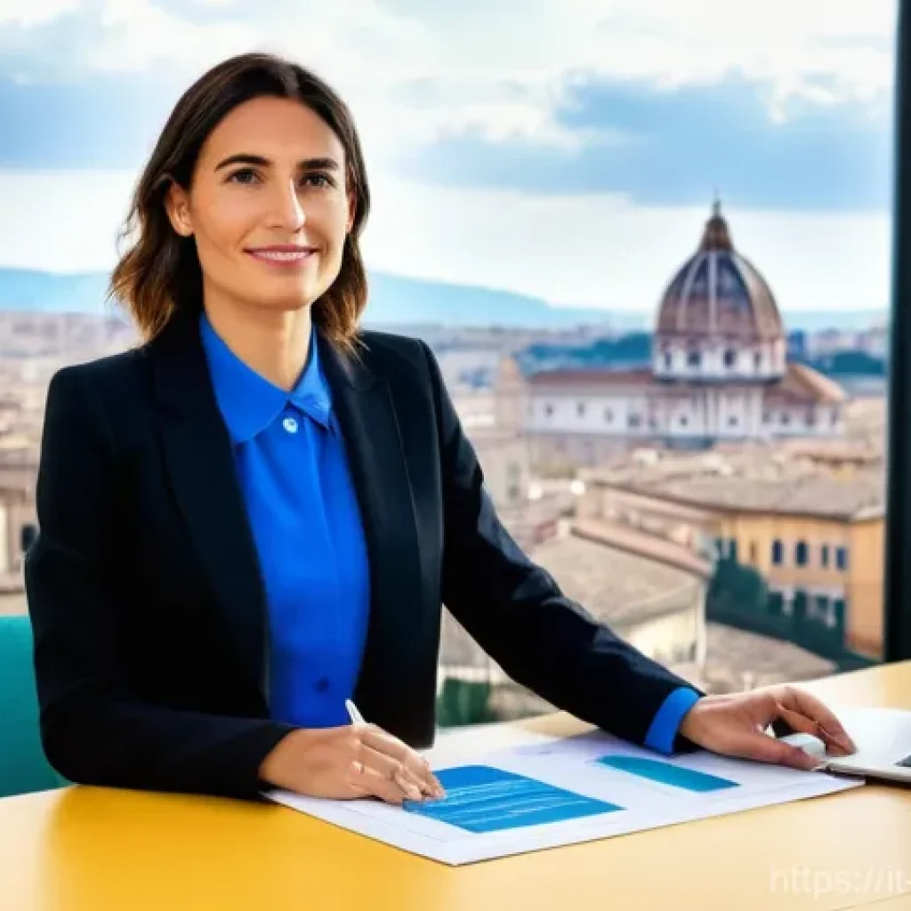 환경관리사 필수 과목 분석 - **Prompt:** A dynamic and intelligent Italian Environmental Manager, a woman in her late 30s with a ...