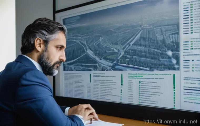 환경관리사 실기에서 실패하지 않는 법 - **Prompt:** A focused Italian environmental consultant, mid-30s, dressed in a smart, professional bu...