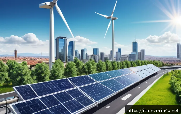 환경관리사와 친환경 정책 연계 - A modern Italian cityscape featuring smart environmental technology in action: digital IoT sensors m...